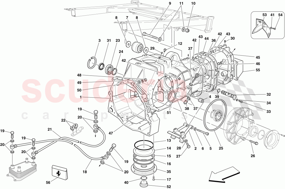 GEARBOX - COVERS of Ferrari Ferrari 430 Scuderia