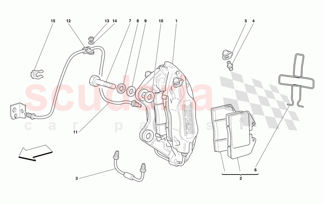 CALIPER FOR REAR BRAKE of Ferrari Ferrari 456 M GT/GTA