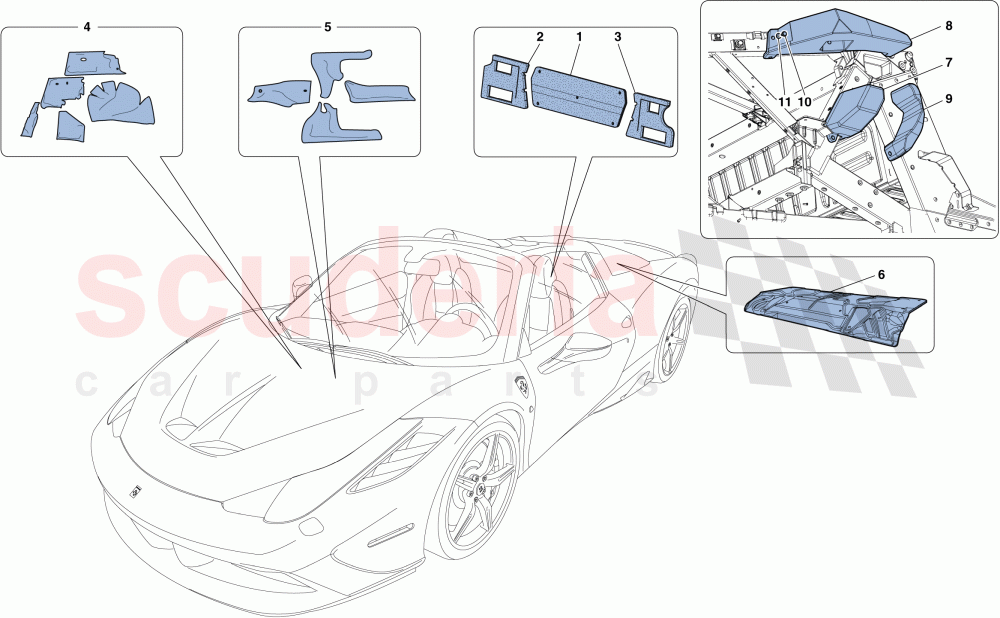 INSULATION of Ferrari Ferrari 458 Speciale Aperta