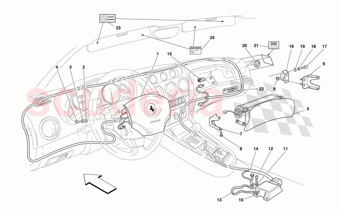 AIR-BAG of Ferrari Ferrari 550 Barchetta