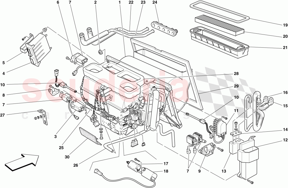 EVAPORATOR UNIT of Ferrari Ferrari 430 Spider