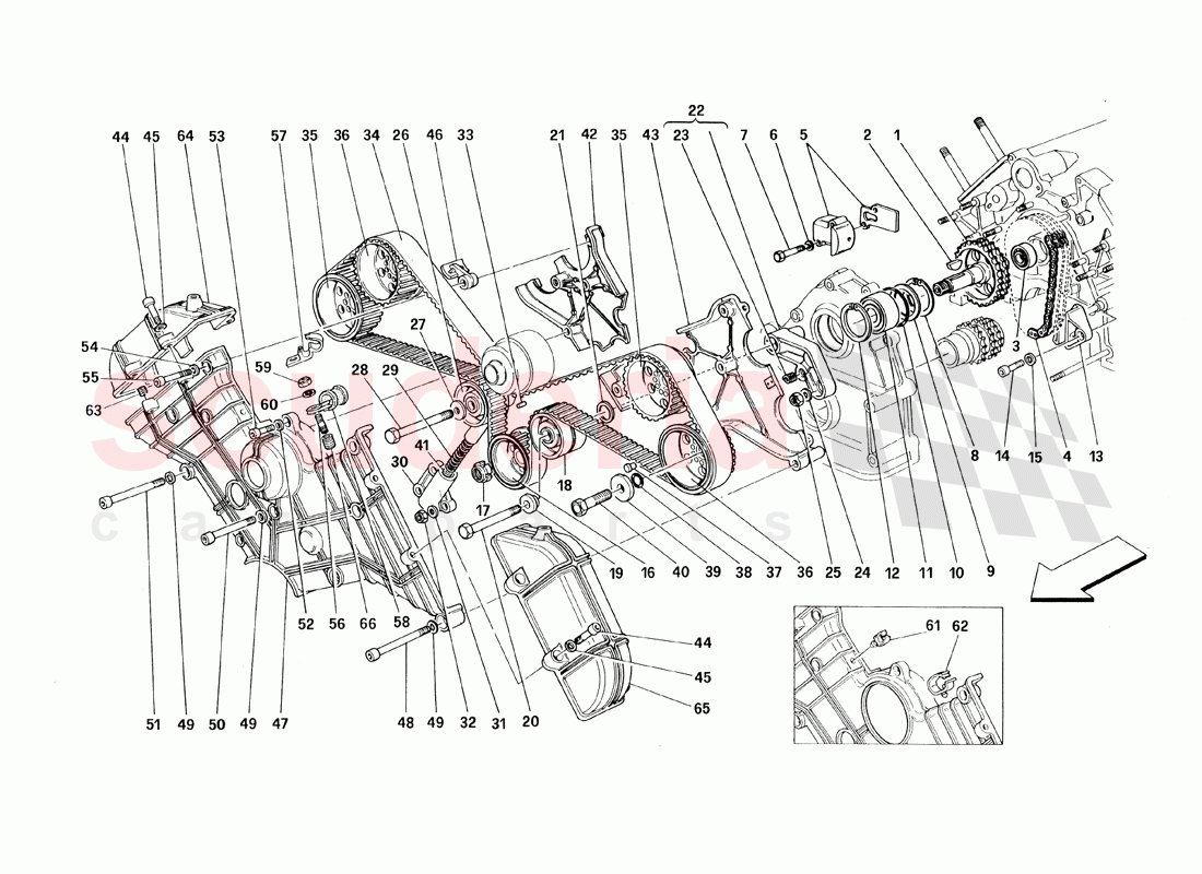 Timing - Controls of Ferrari Ferrari 348 TS (1993)