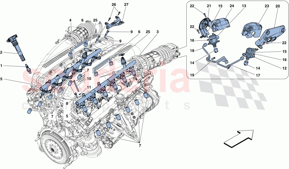 INJECTION - IGNITION SYSTEM of Ferrari Ferrari F12 TDF