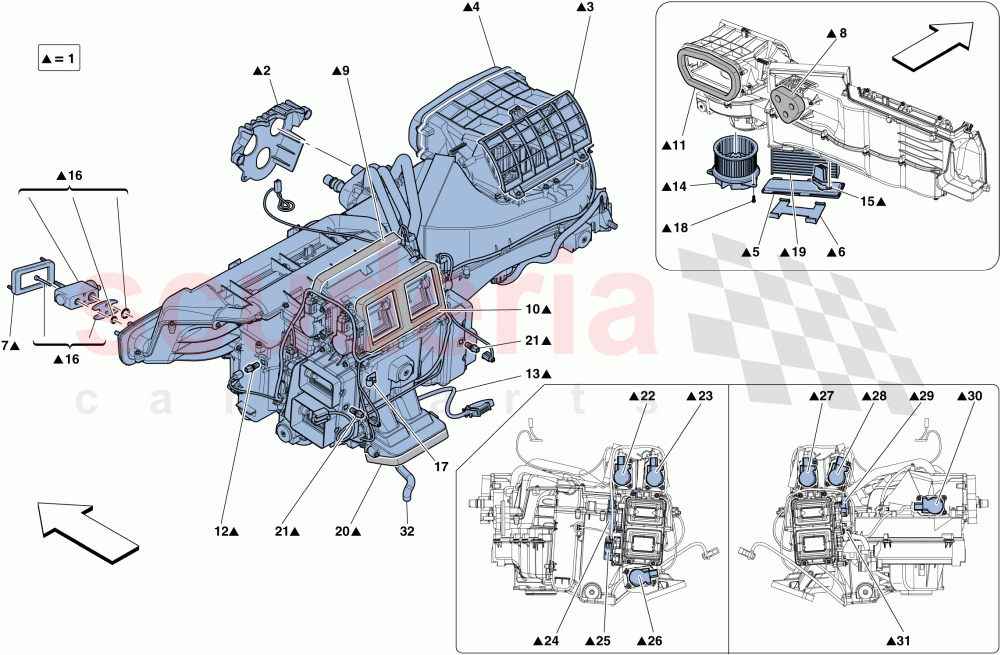 EVAPORATOR UNIT of Ferrari Ferrari GTC4Lusso T