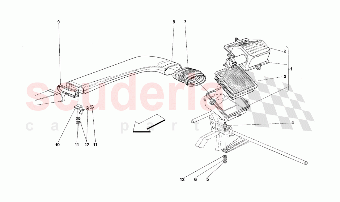 Air intake of Ferrari Ferrari 512 M