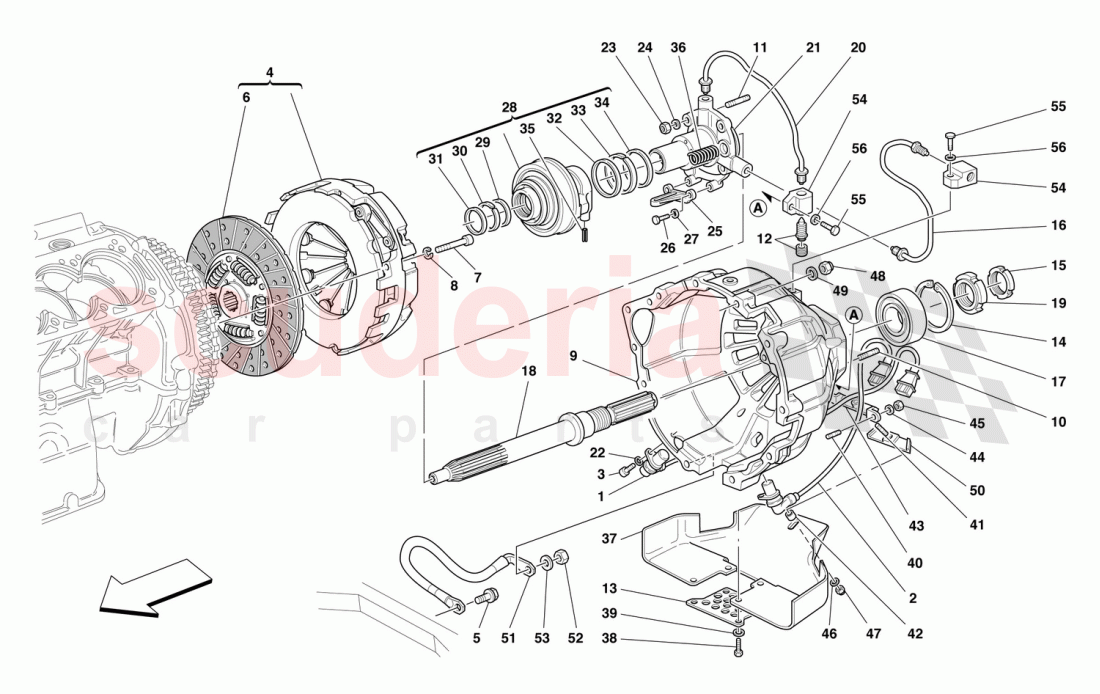 CLUTCH - CONTROLS of Ferrari Ferrari 550 Barchetta