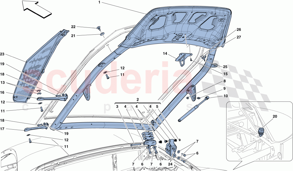 ENGINE COMPARTMENT LID of Ferrari Ferrari 458 Speciale