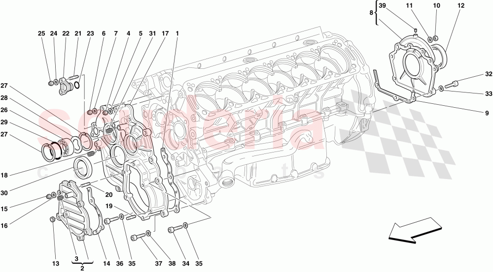 CRANKASE - COVERS of Ferrari Ferrari 612 Scaglietti