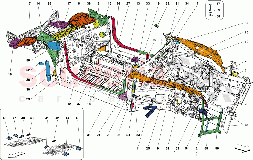 CHASSIS COMPLETION of Ferrari Ferrari California T