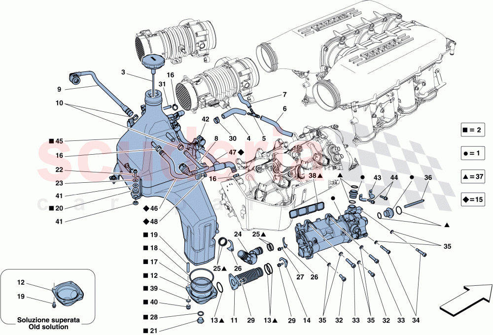 LUBRICATION SYSTEM: TANK, PUMP AND FILTER of Ferrari Ferrari 458 Spider