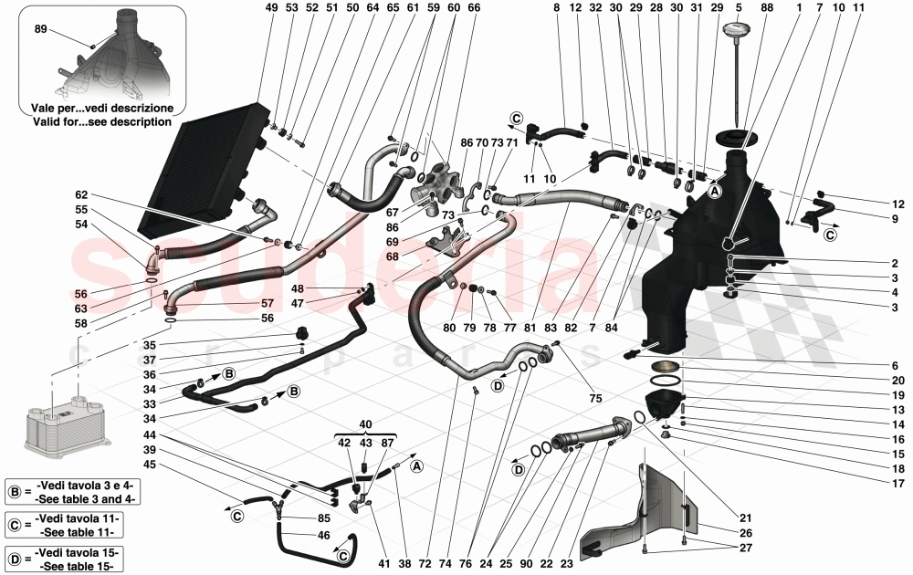 LUBRICATION SYSTEM AND OIL VAPOUR RECOVERY SYSTEM of Ferrari Ferrari LaFerrari