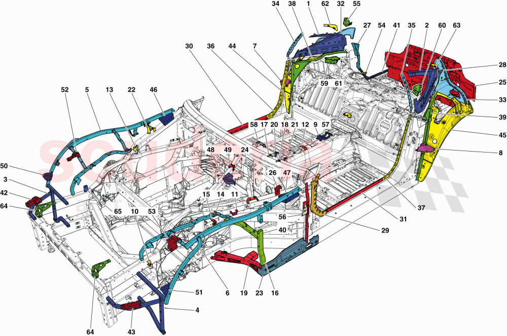 CHASSIS COMPLETION of Ferrari Ferrari 812 Superfast/GTS