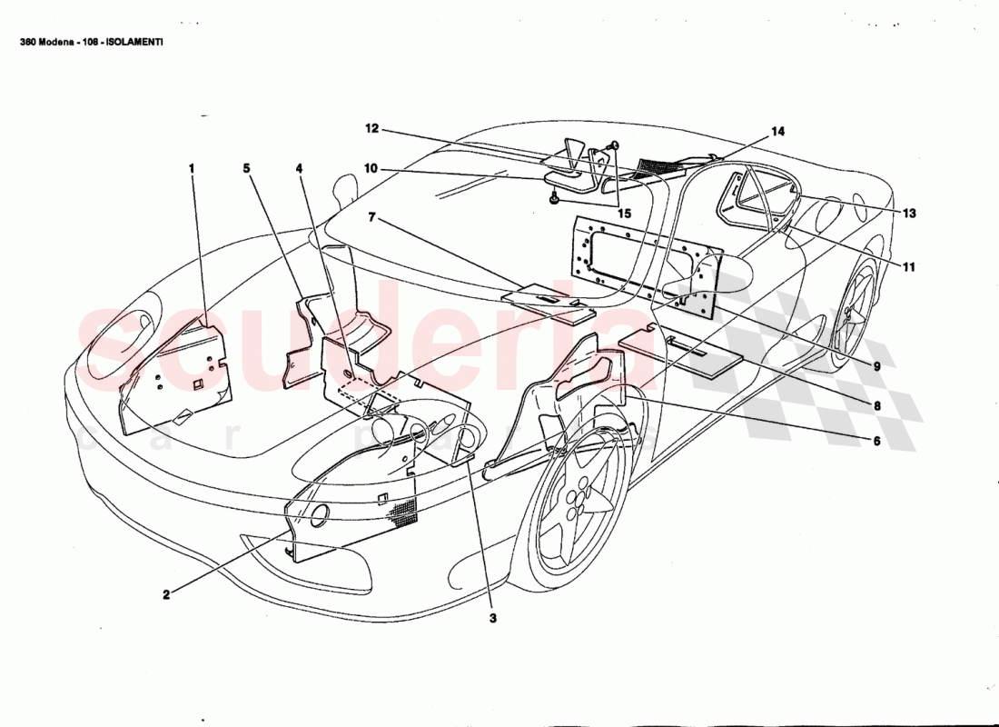 INSULATIONS of Ferrari Ferrari 360 Modena