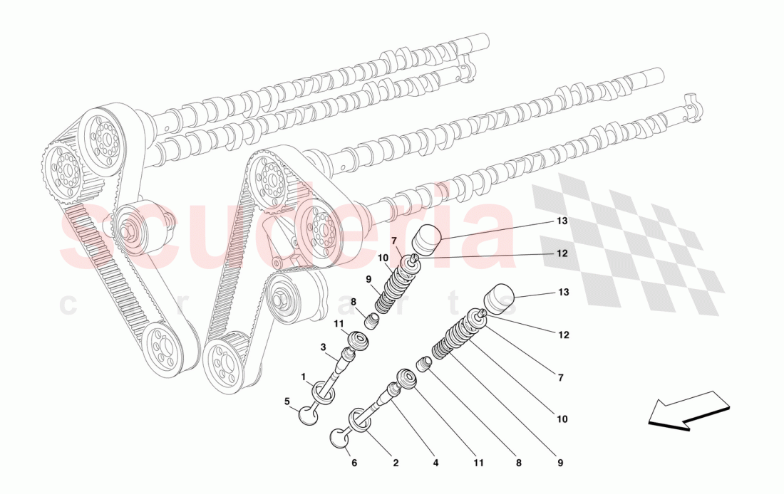 TIMING - VALVES of Ferrari Ferrari 550 Barchetta