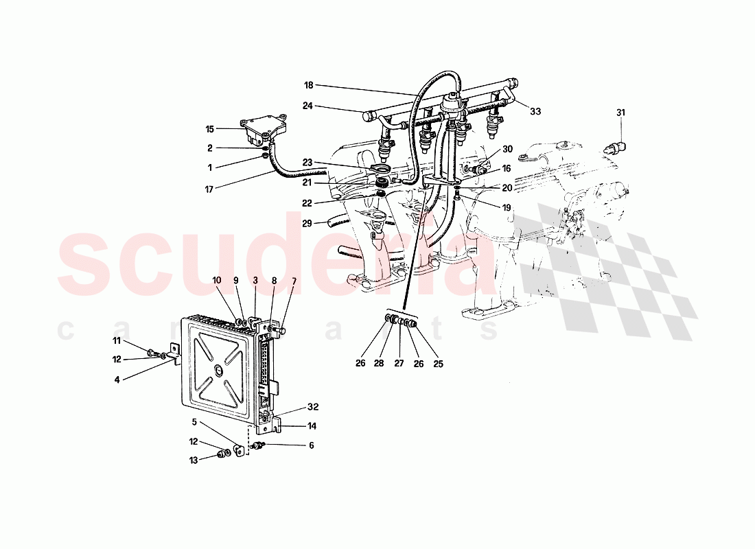 Fuel Injection System of Ferrari Ferrari 288 GTO