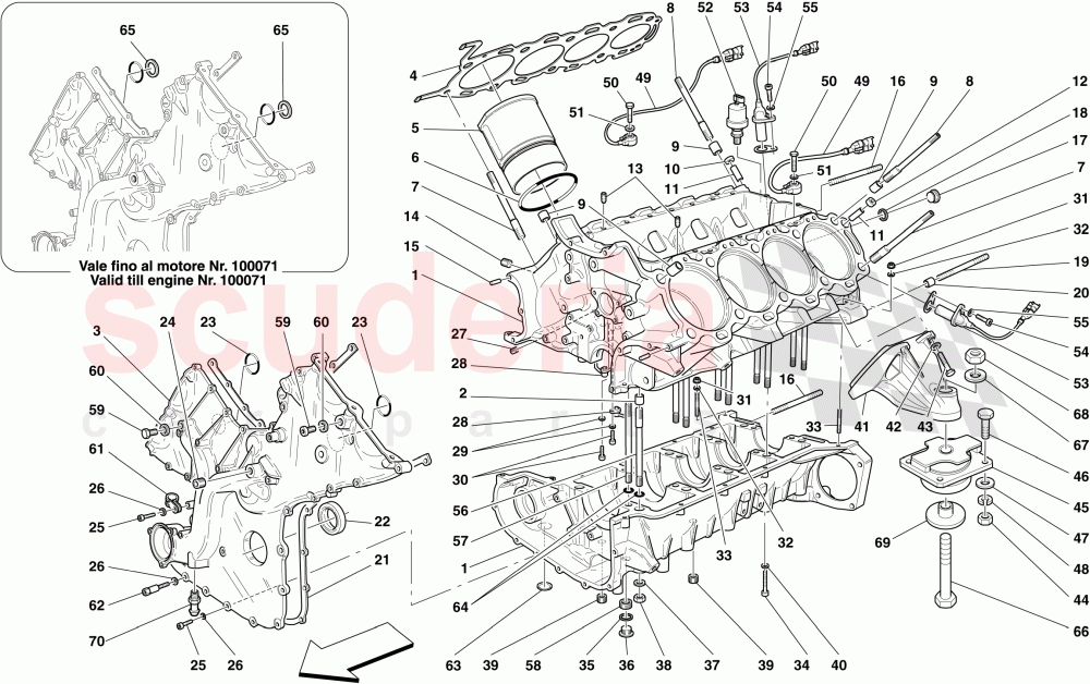 CRANKCASE of Ferrari Ferrari 430 Spider