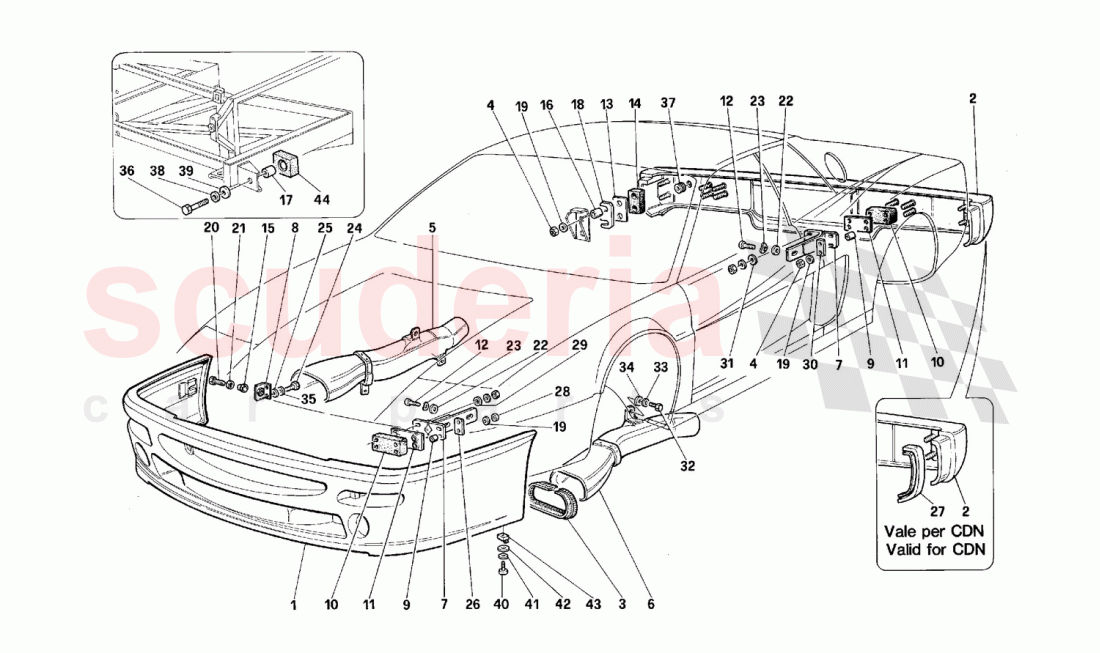 Bumpers of Ferrari Ferrari 512 M