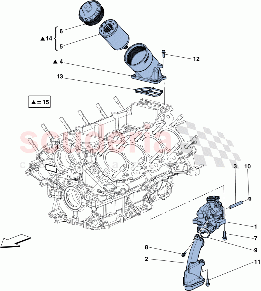 LUBRICATION: PUMP AND FILTER of Ferrari Ferrari California T