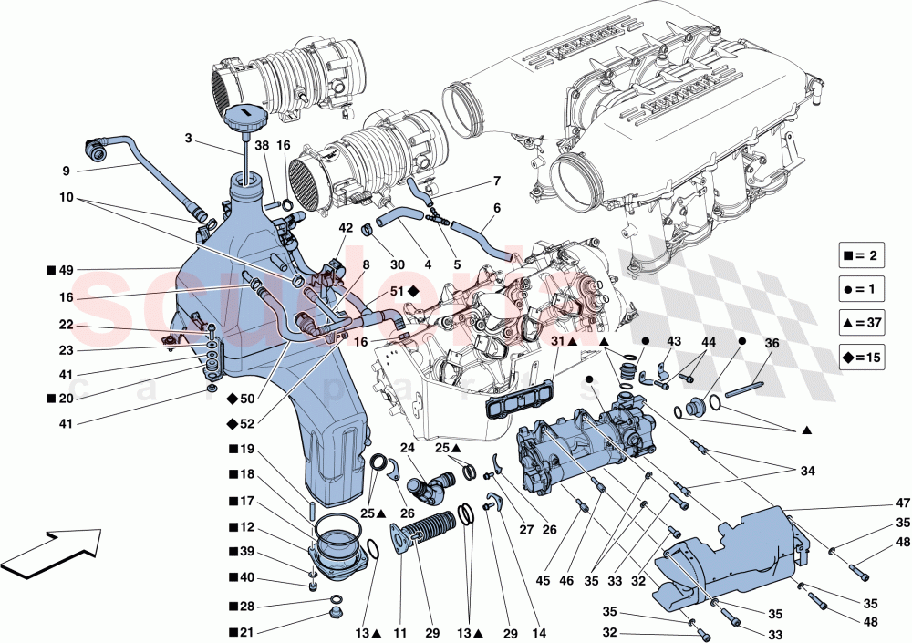 LUBRICATION SYSTEM: TANK, PUMP AND FILTER of Ferrari Ferrari 458 Speciale