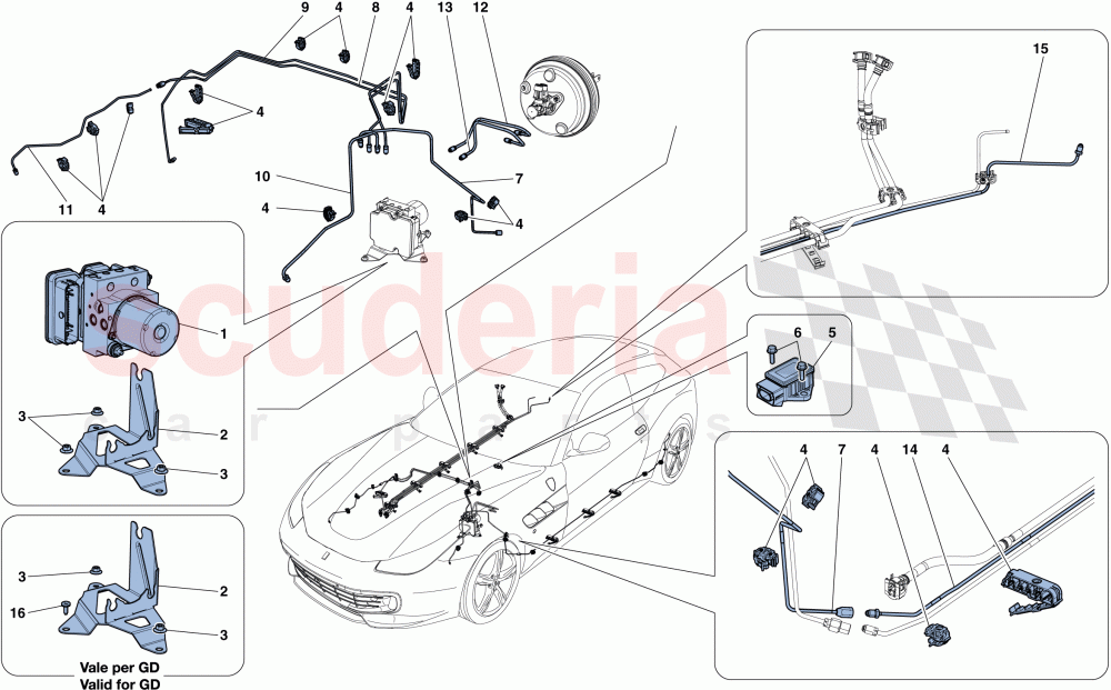 BRAKE SYSTEM of Ferrari Ferrari GTC4Lusso T