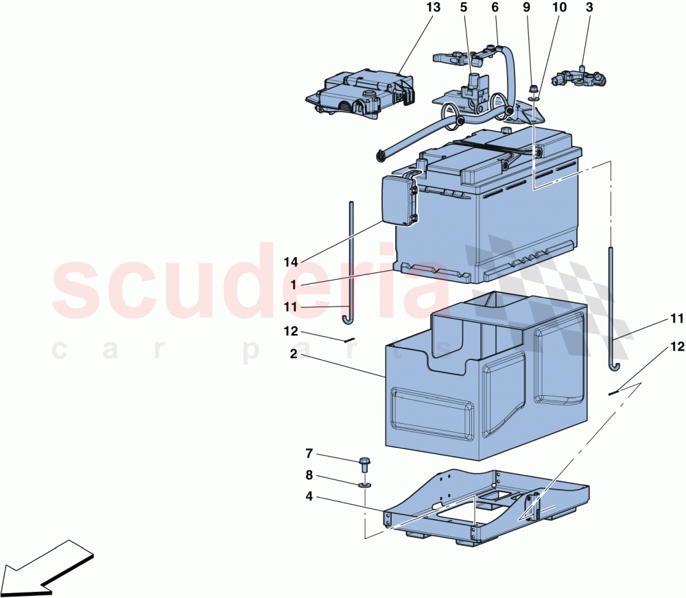 BATTERY of Ferrari Ferrari 812 Superfast/GTS