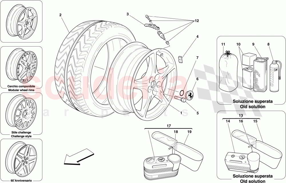 WHEELS of Ferrari Ferrari 612 Sessanta