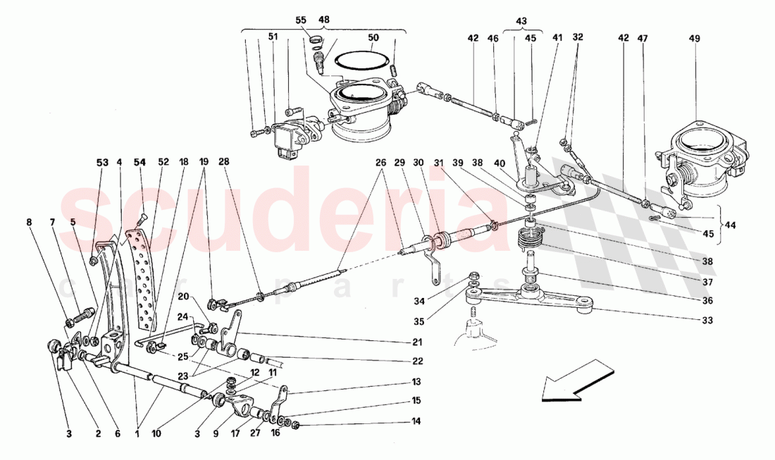 Throttle control -Valid for GD- of Ferrari Ferrari 512 M