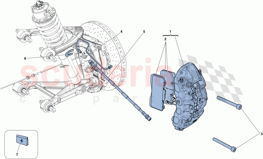 FRONT BRAKE CALLIPERS of Ferrari Ferrari California T