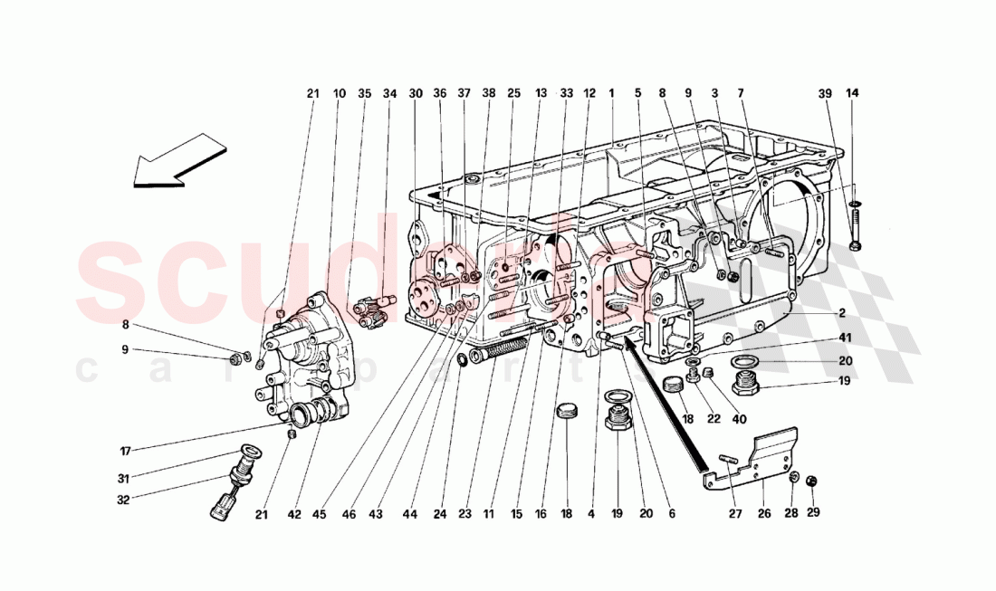 Gearbox of Ferrari Ferrari 512 M