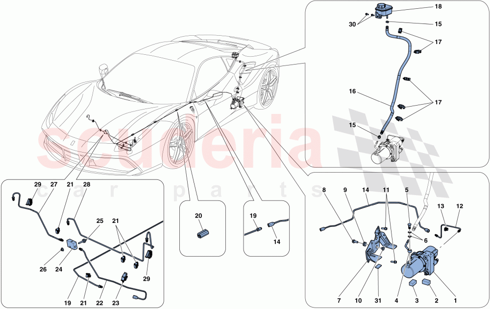 VEHICLE LIFT SYSTEM of Ferrari Ferrari 488 GTB