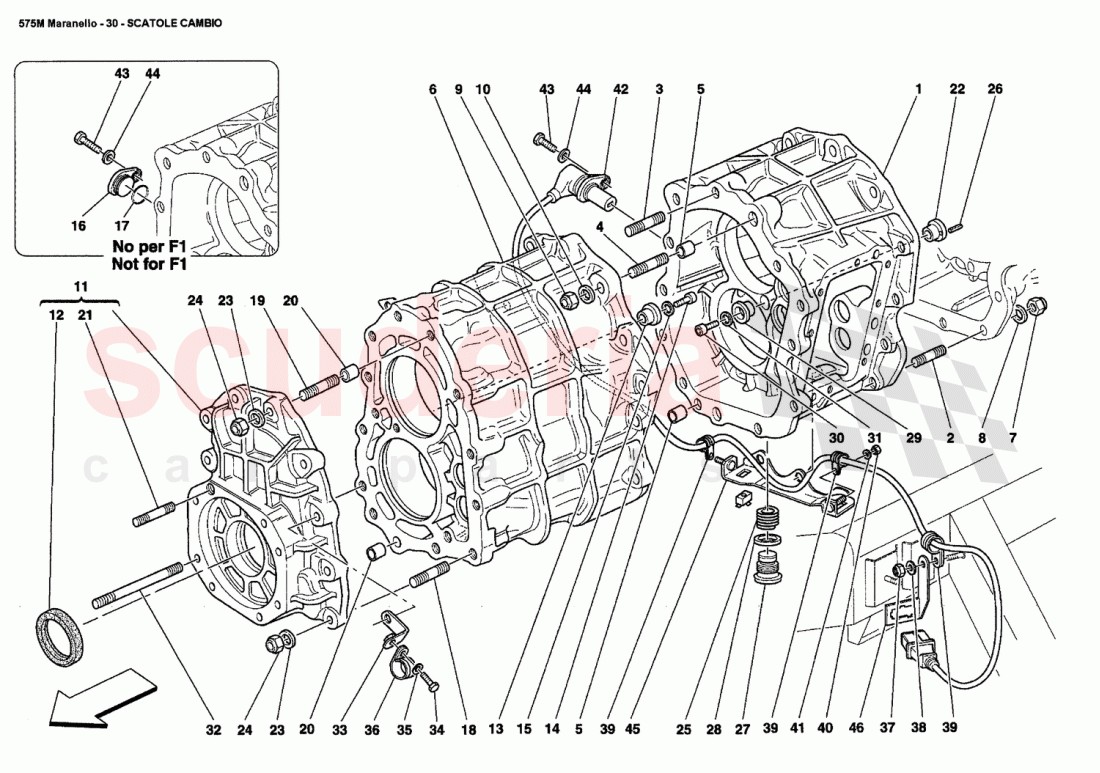 GEARBOX of Ferrari Ferrari 575M Maranello