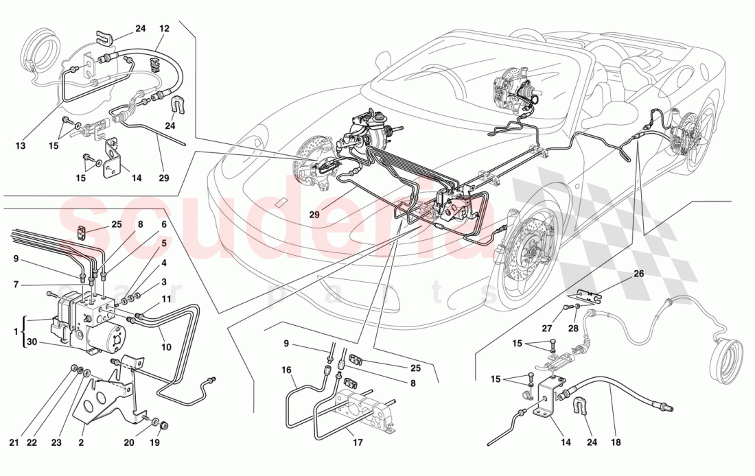 BRAKE SYSTEM -Valid for GD- of Ferrari Ferrari 360 Spider