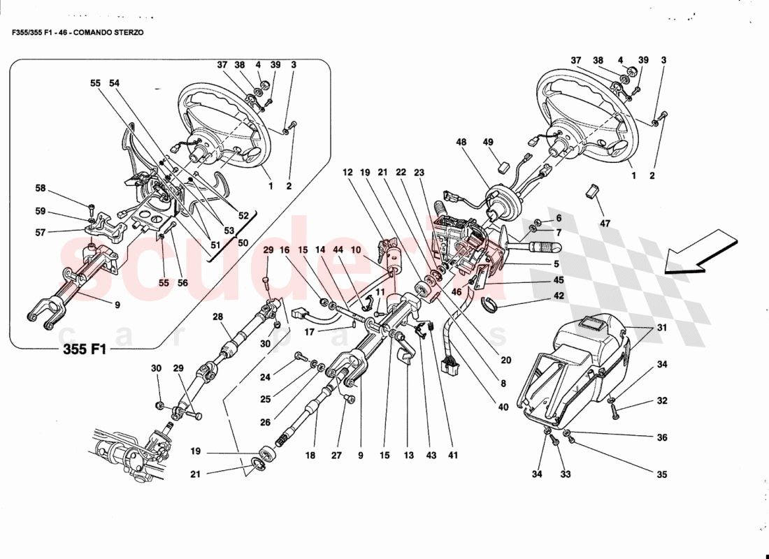 STARLING COLUMN of Ferrari Ferrari 355 (5.2 Motronic)