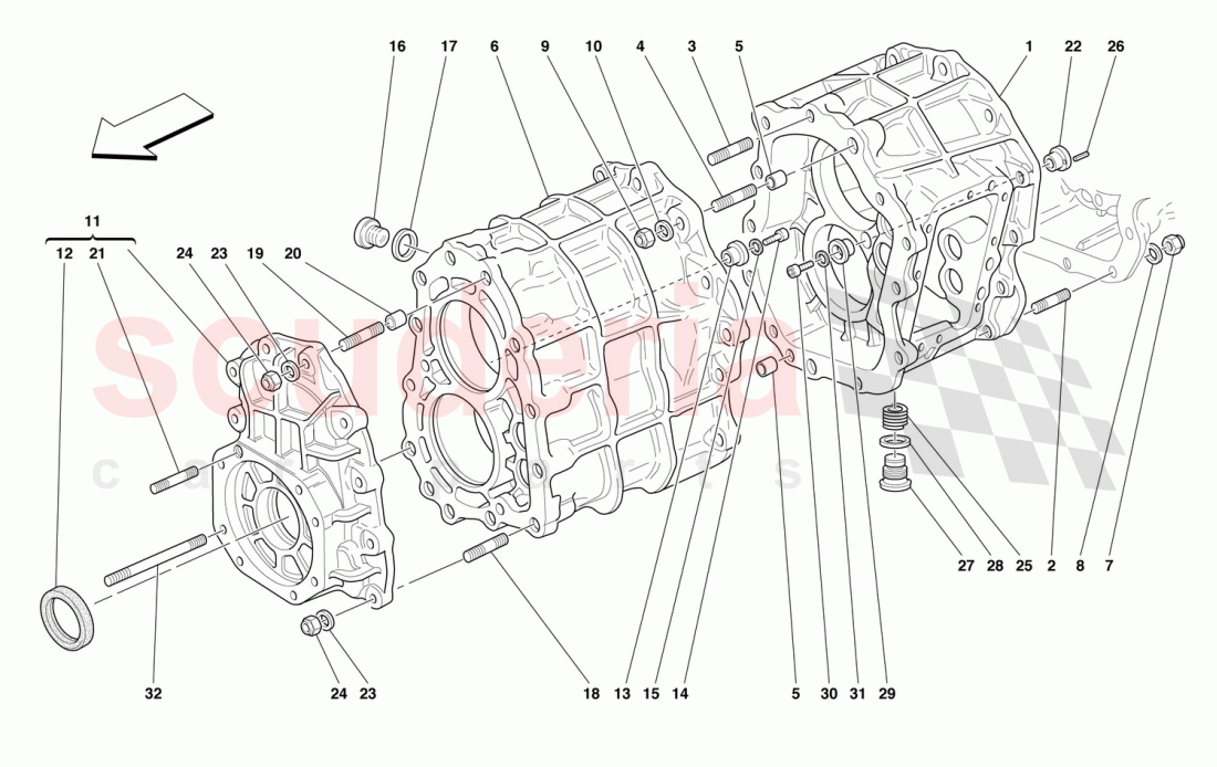 GEARBOX of Ferrari Ferrari 550 Maranello