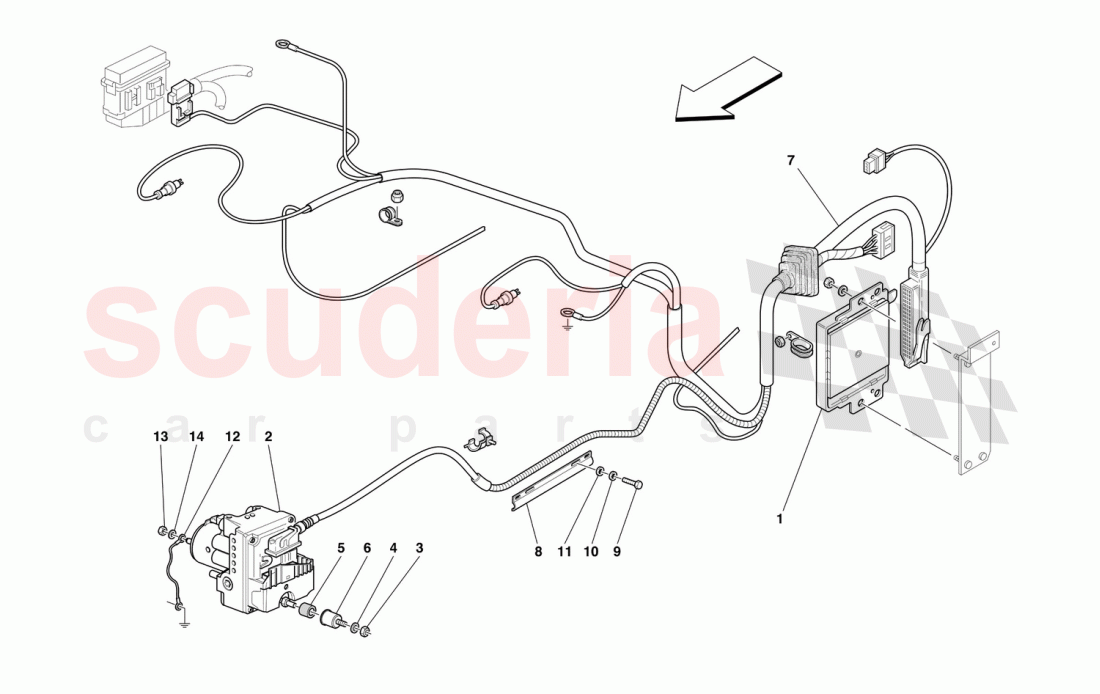 CONTROL UNIT AND HYDRAULIC EQUIPMENT FOR ABS SYSTEM of Ferrari Ferrari 456 M GT/GTA