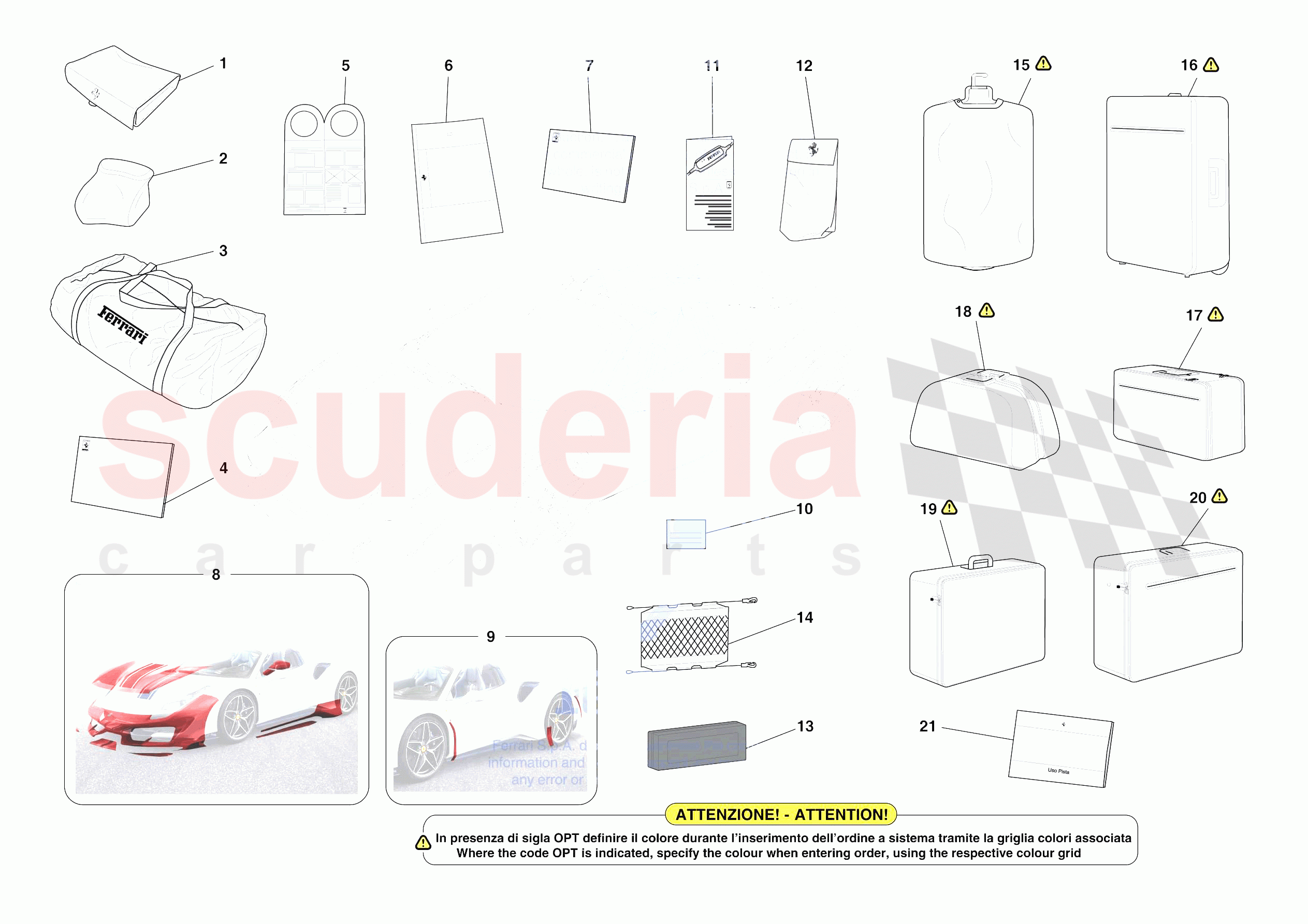 OTHER ACCESSORIES of Ferrari Ferrari 488 Pista Spider Europe