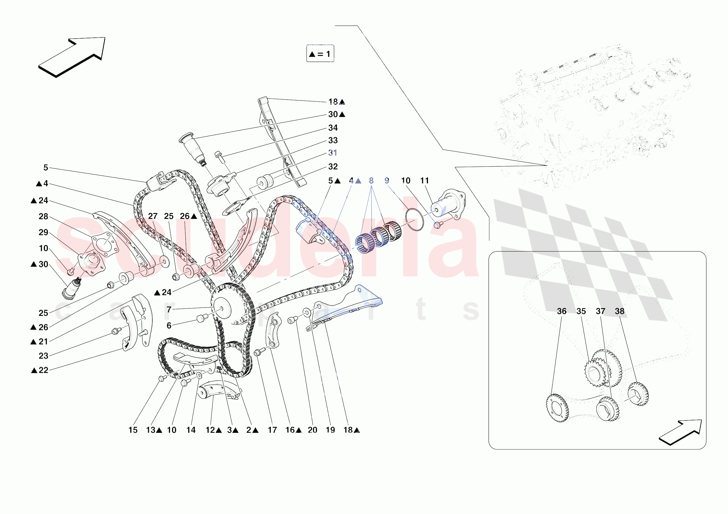 TIMING SYSTEM DRIVE of Ferrari Ferrari 812 Competizione A USA