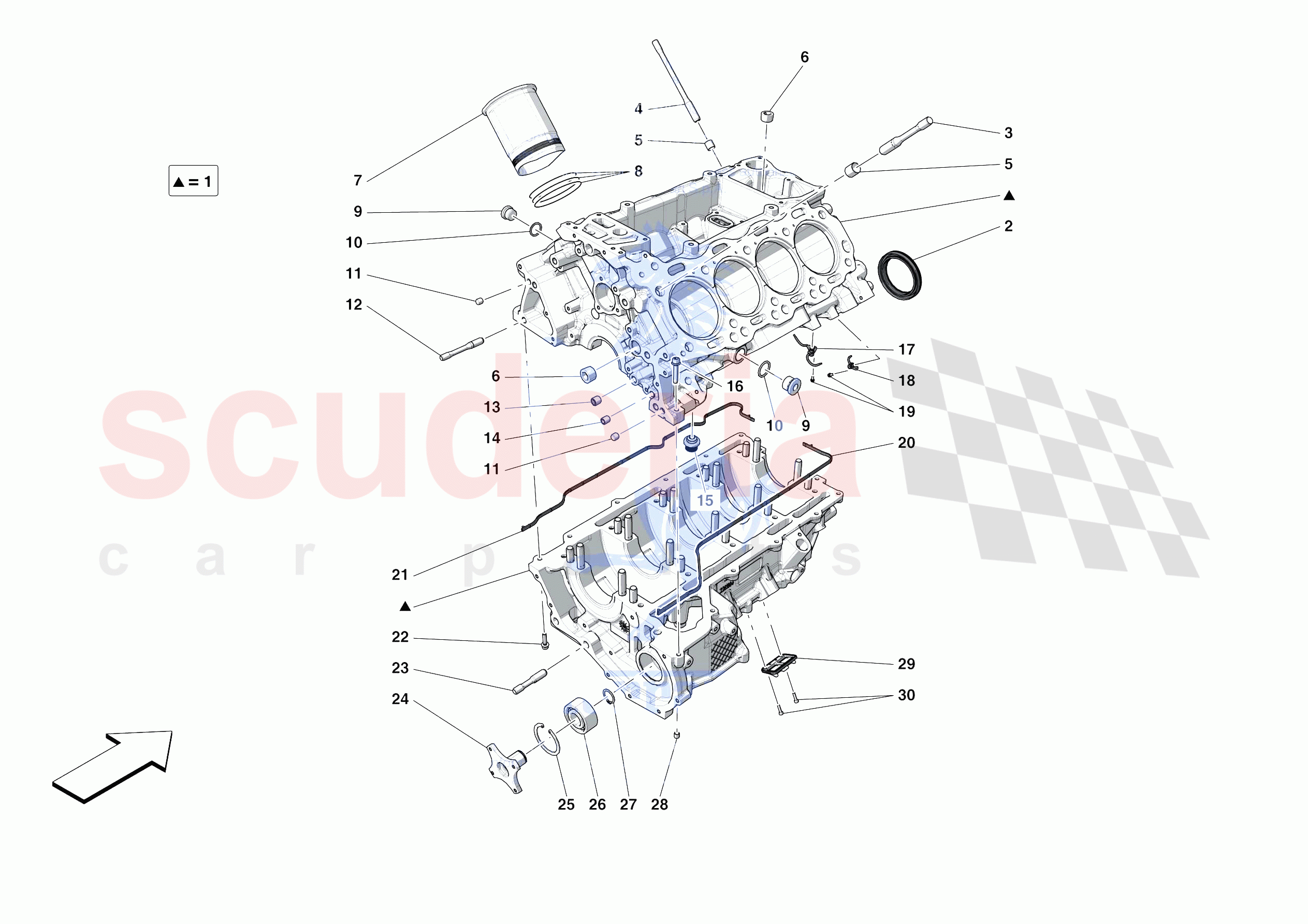 CRANKCASE of Ferrari Ferrari Portofino Europe