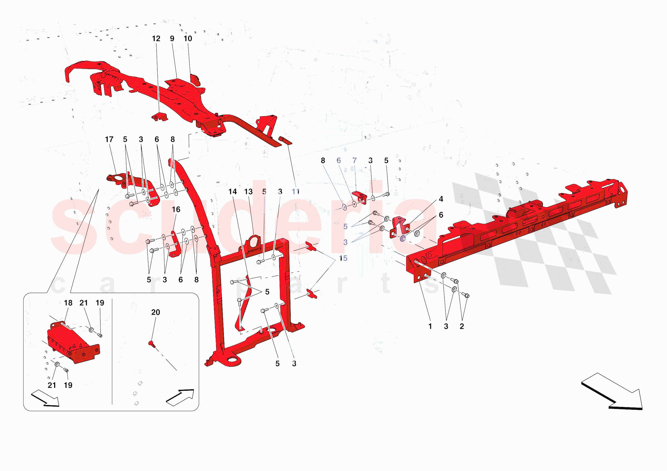 FRONT SUBSTRUCTURE of Ferrari Ferrari Portofino Europe