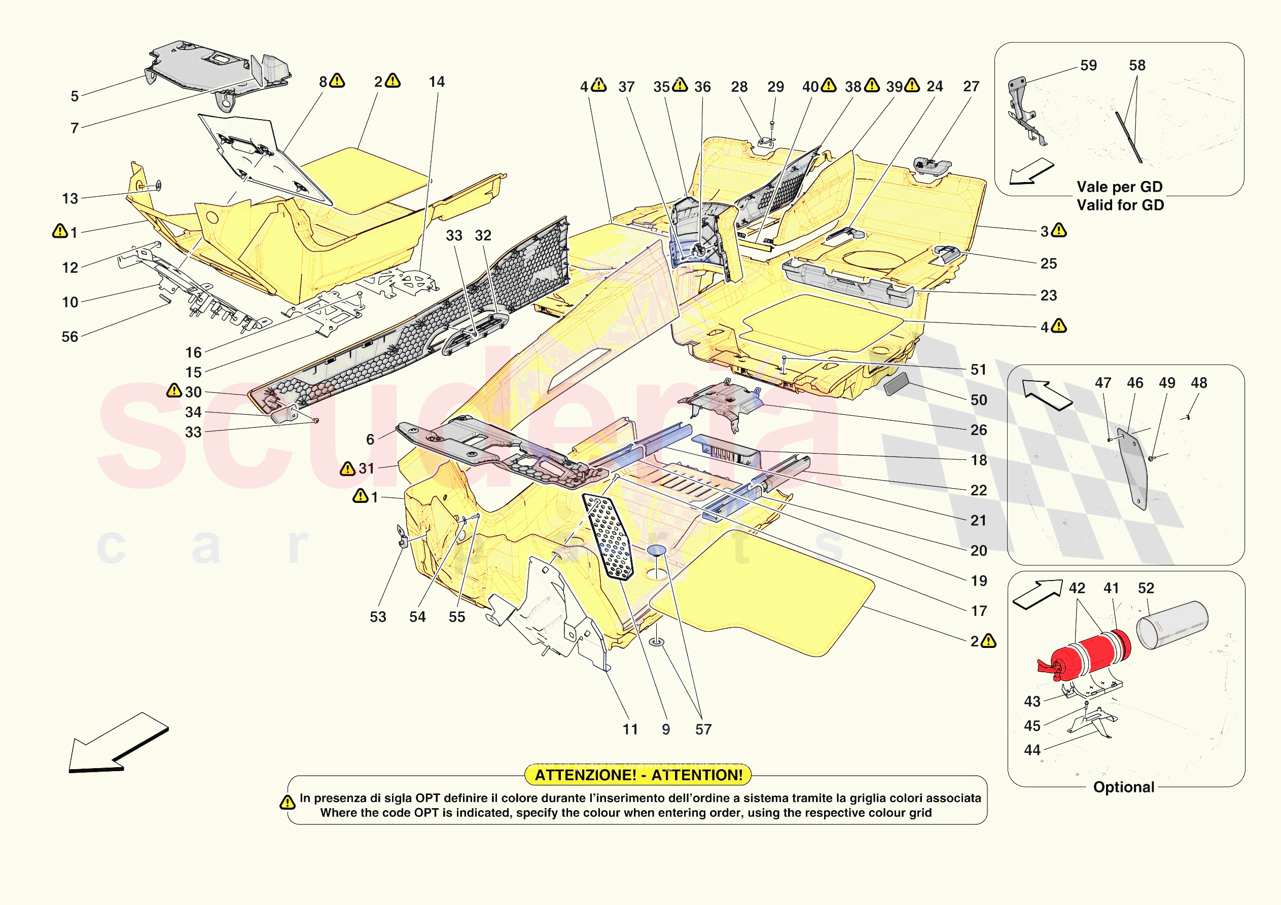 PASSENGER COMPARTMENT MATS of Ferrari Ferrari Purosangue Europe