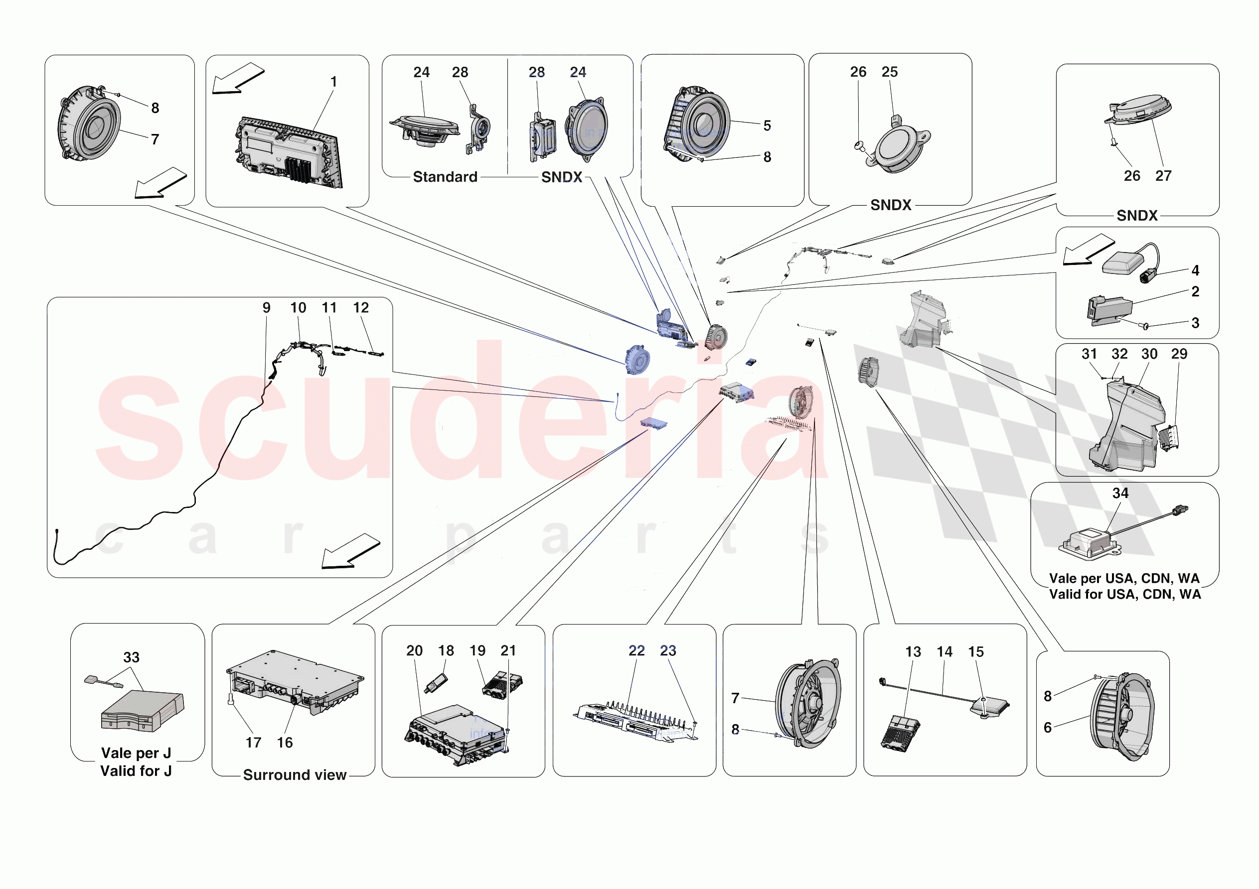 AUDIO UNIT of Ferrari Ferrari Purosangue Europe RH