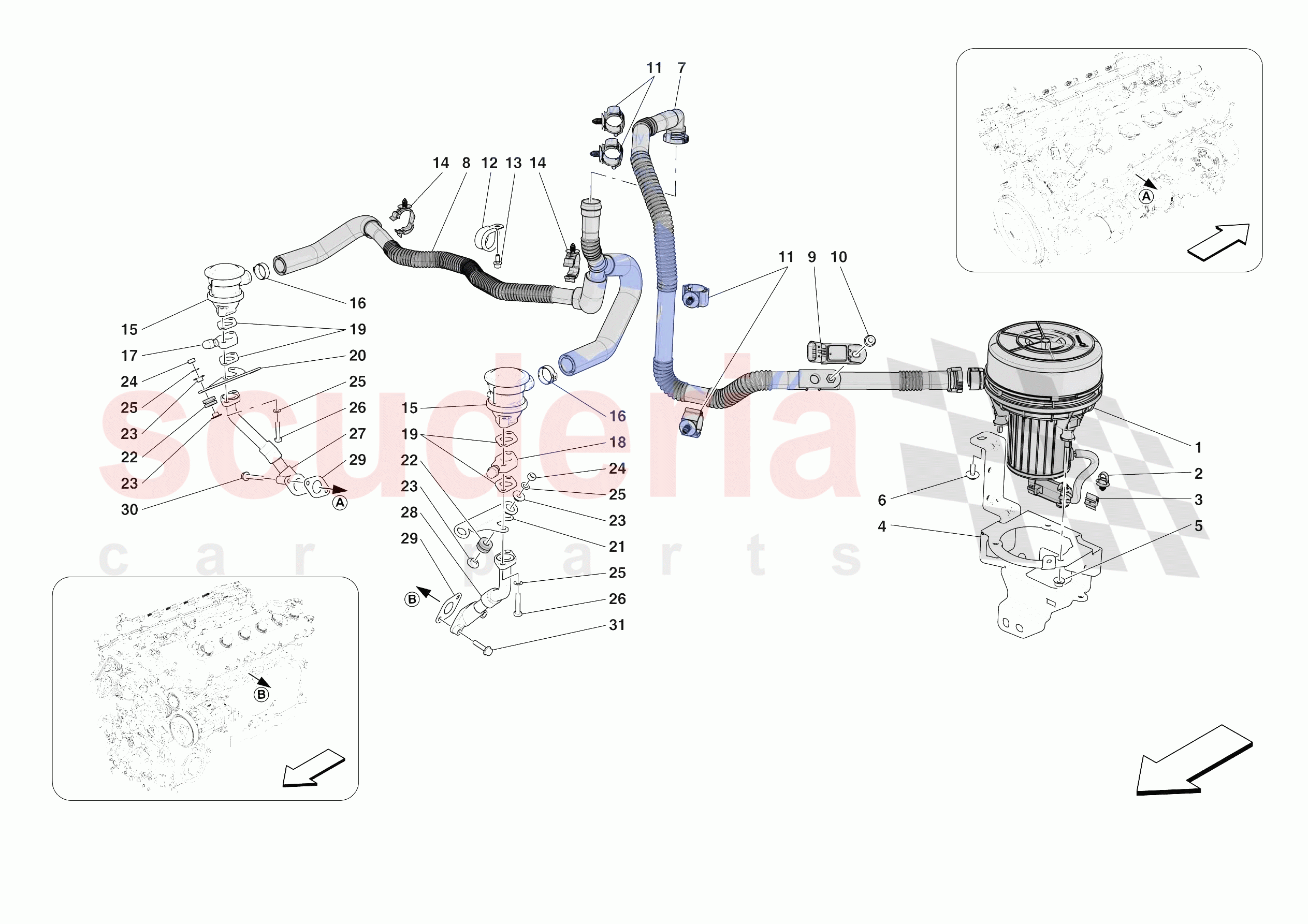 EMISSIONS CONTROL SYSTEM of Ferrari Ferrari Purosangue USA