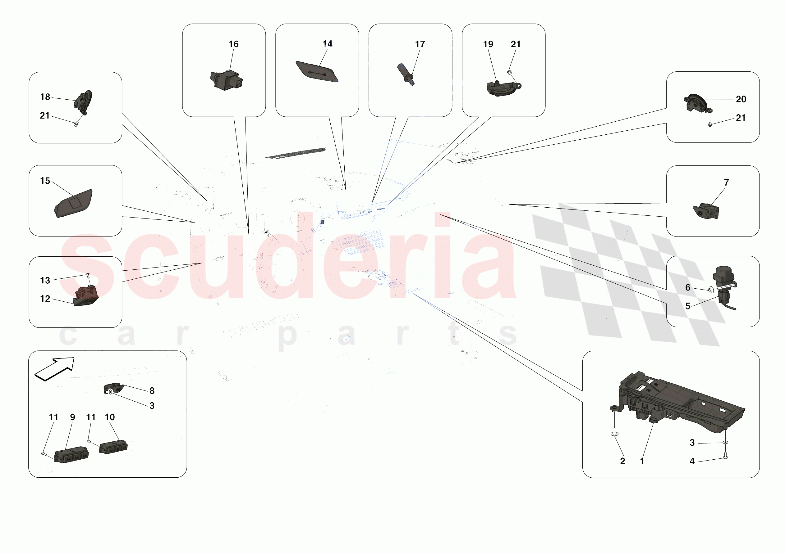 OTHER ELECTRICAL CONTROLS of Ferrari Ferrari SF90 Stradale Europe