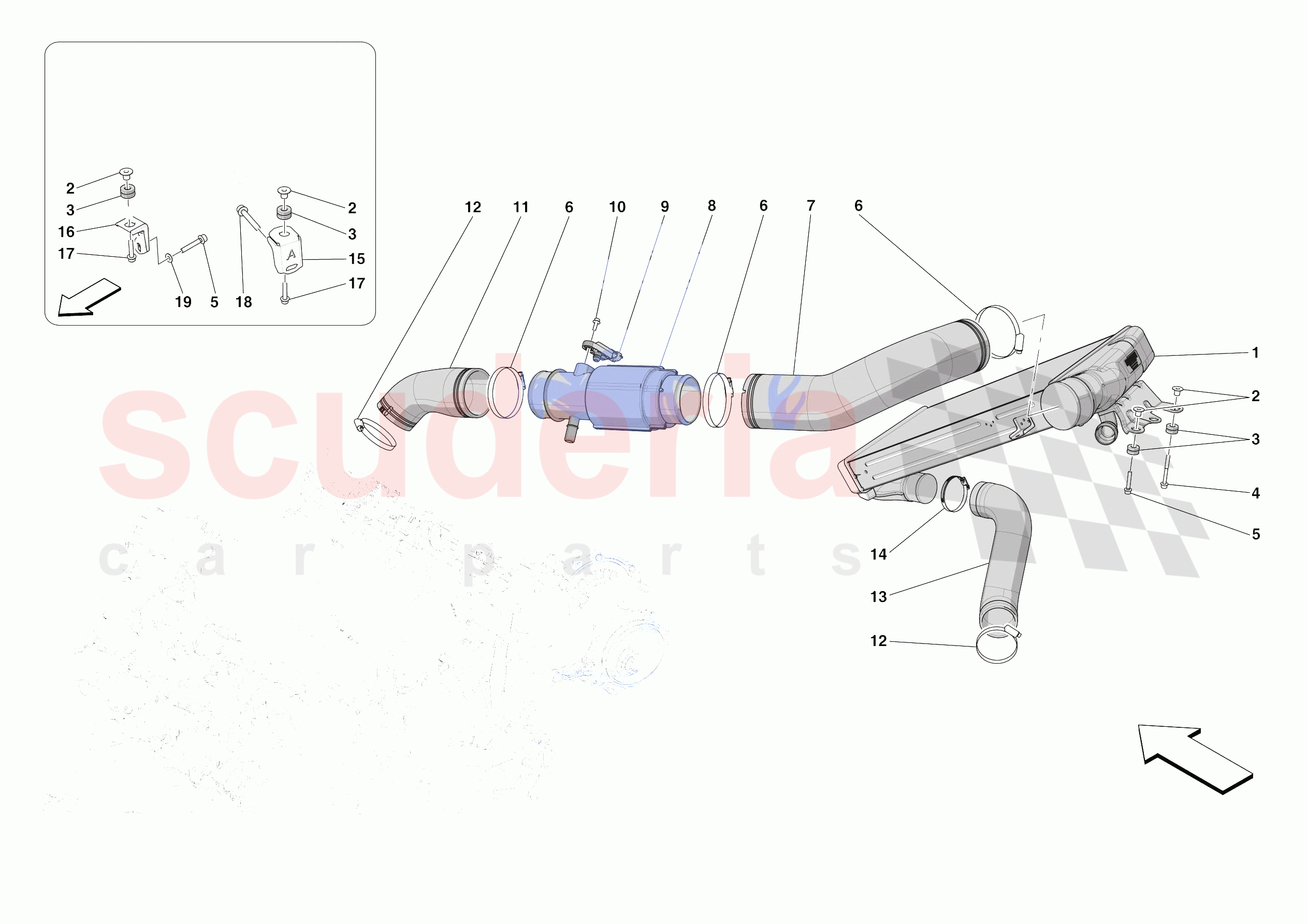 INTERCOOLER of Ferrari Ferrari SF90 XX Spider Europe RH