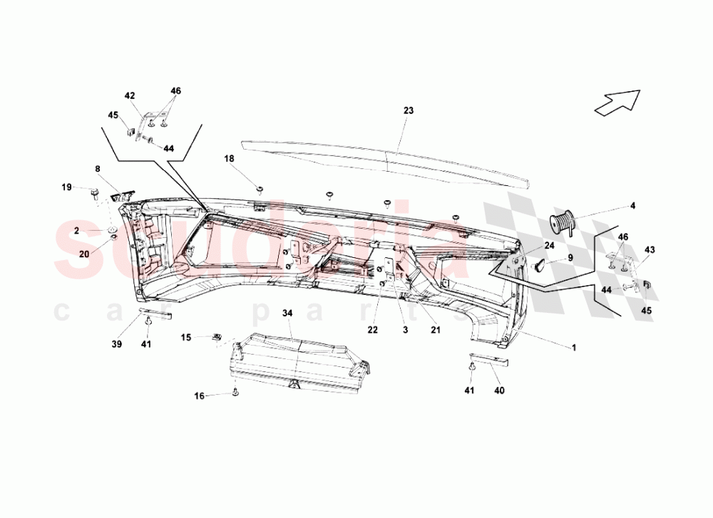 Front Bumpers of Lamborghini Lamborghini Gallardo LP570 4 SL