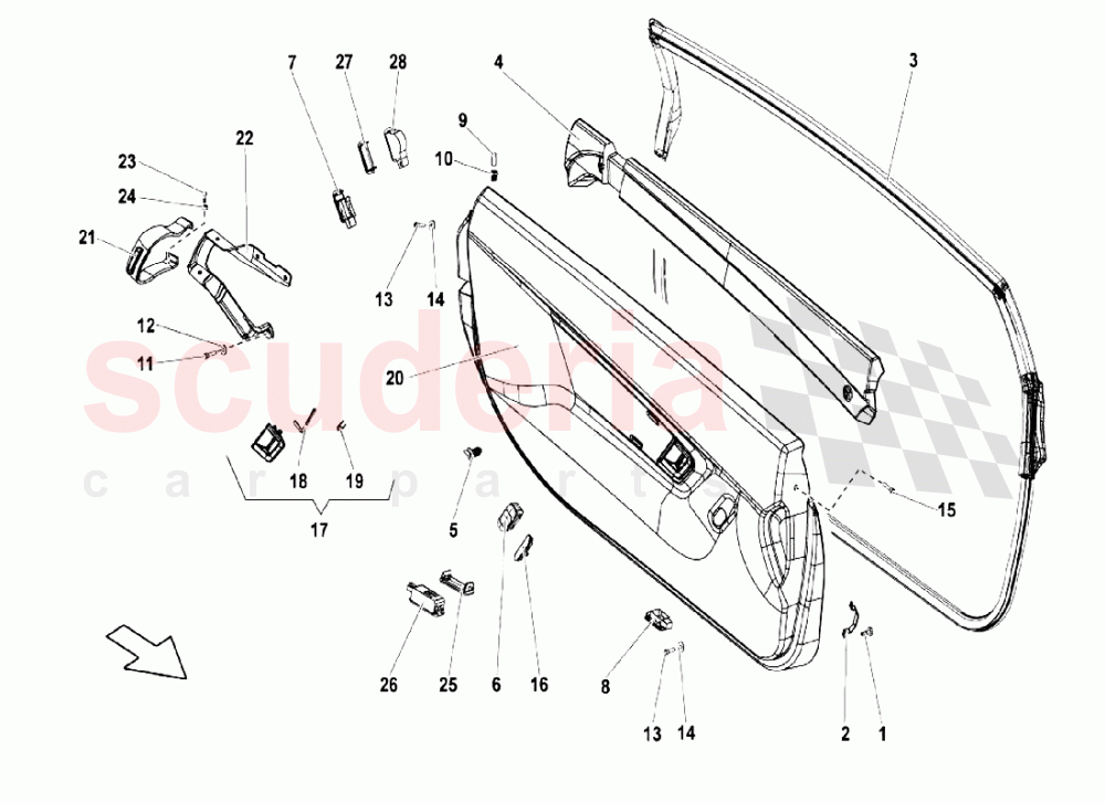 Doors - Door Panel 2 of Lamborghini Lamborghini Gallardo LP550 Coupe