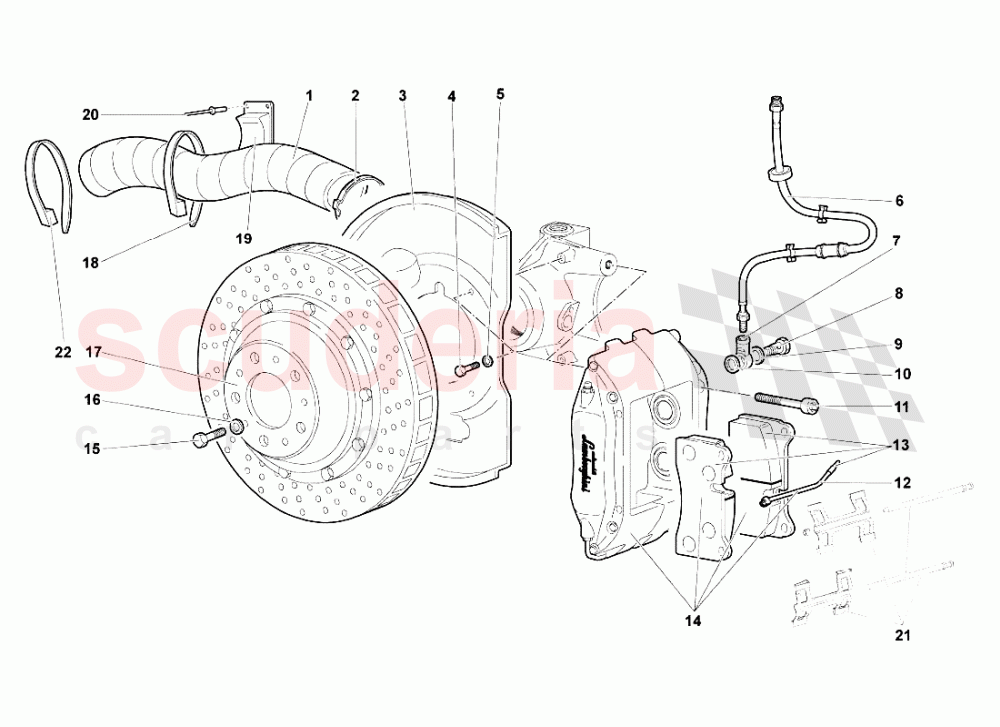 FRONT BRAKES of Lamborghini Lamborghini Murcielago