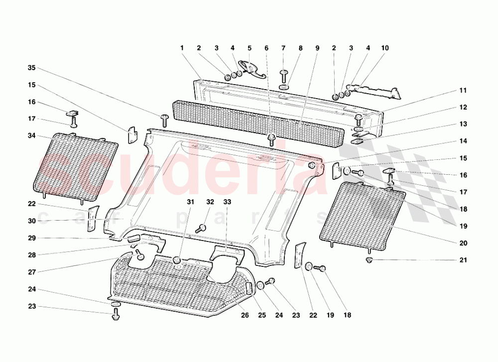 Rear Body Elements of Lamborghini Lamborghini Diablo SV (1995-1997)