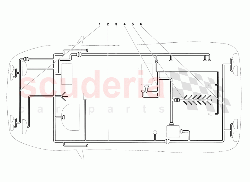 Electrical System 1 of Lamborghini Lamborghini Diablo VT (1993-1998)