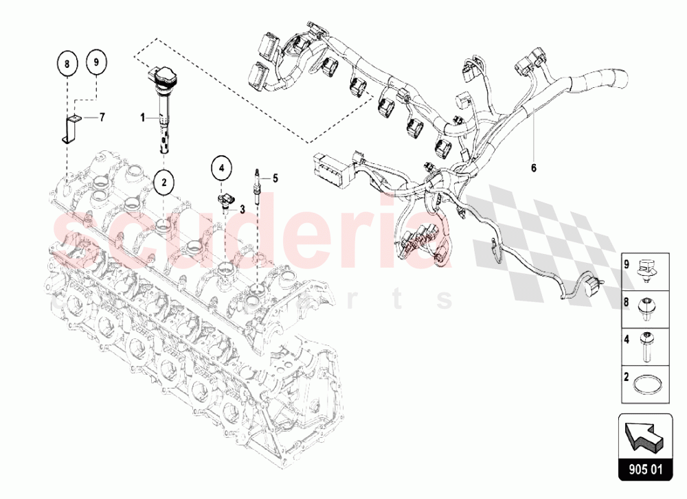 Ignition System of Lamborghini Lamborghini Aventador S